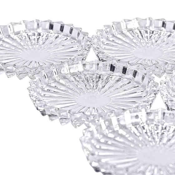 Набір з 6 прозорих круглих блюд 12 см Київ