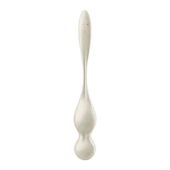 Вагинальные смарт-шарики с вибрацией Satisfyer Love Birds 1 Connect App White, 78 г Sex Aura Киев