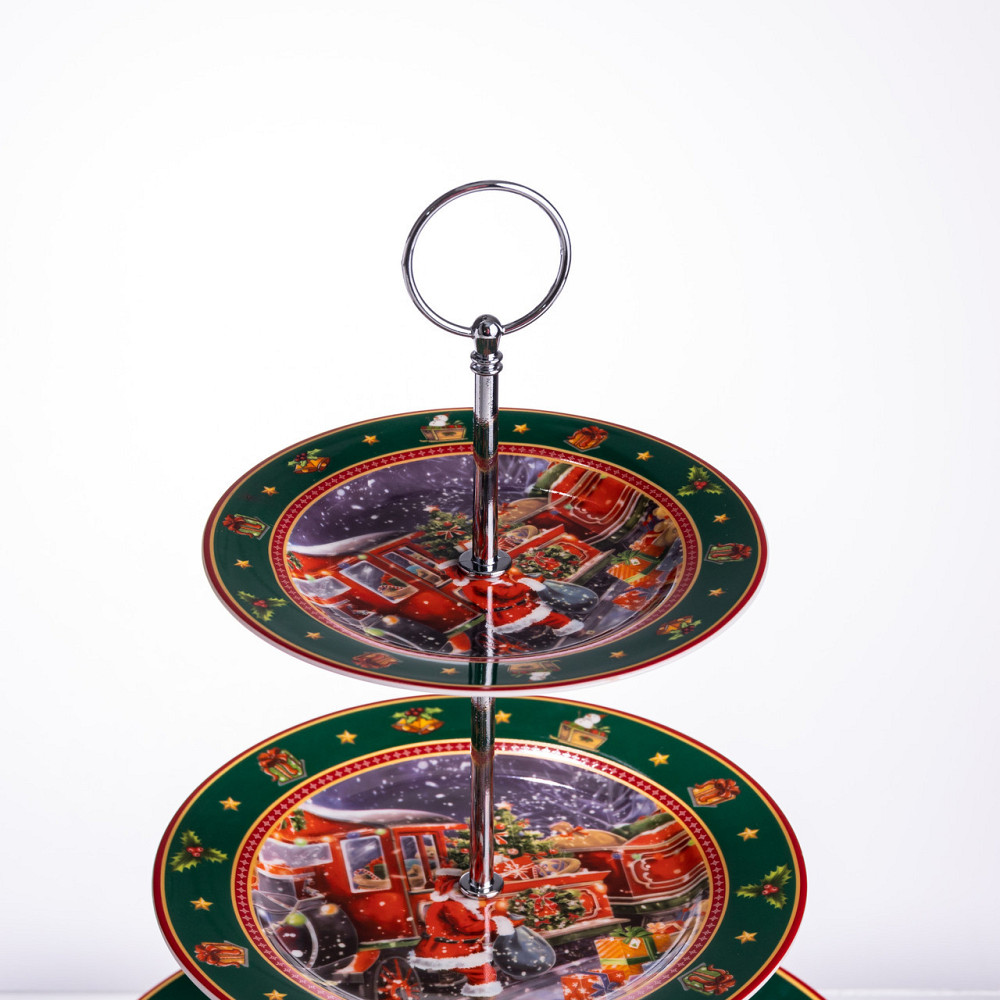 Новогодняя фруктовница на 3 яруса Santa Киев - изображение 8