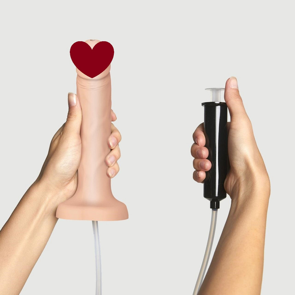 Фалоімітатор, що кінчає Strap-On-Me Squirting Cum Dildo Realistic Vanilla, діам. 3,5 см, силікон Sex Aura Київ - фото 1