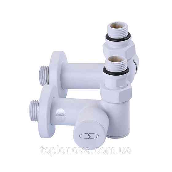 Кран кутовий під ТЕН Solomon 1/2"х1/2" білий, 2 шт. Чернівці