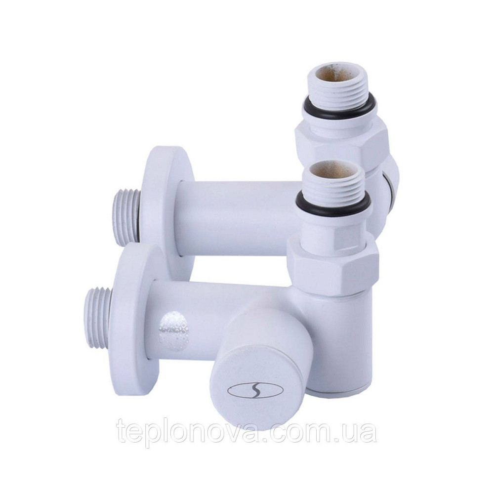 Кран кутовий під ТЕН Solomon 1/2"х1/2" білий, 2 шт. Чернівці - фото 3