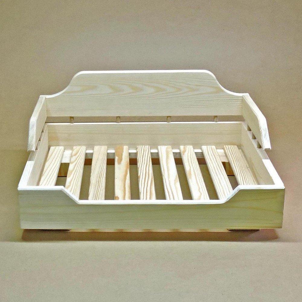 Лежак деревянный для собаки 