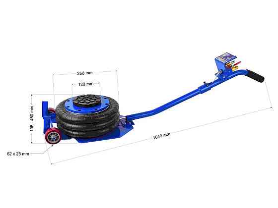 Домкрат пневматичний "GeKo" подушковий  3 тонни Київ