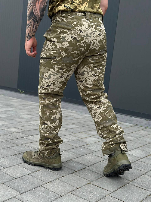 Весняний чоловічий військовий тактичний костюм піксель, демісезонна форма ЗСУ, армійський бойовий комплект Львів - фото 8