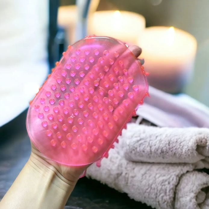 Рукавичка для антицелюлітного масажу рожева Reclaire cosmetics Київ - фото 12