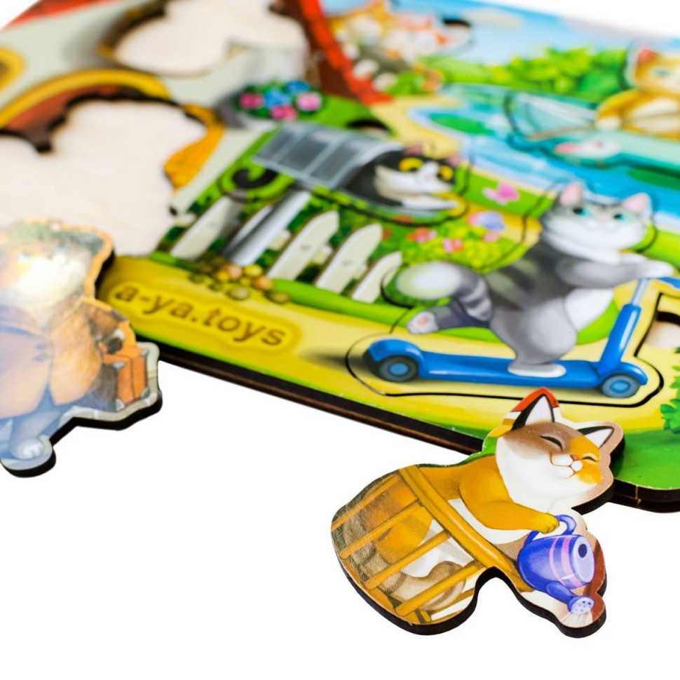 Деревянный пазл-вкладыш 