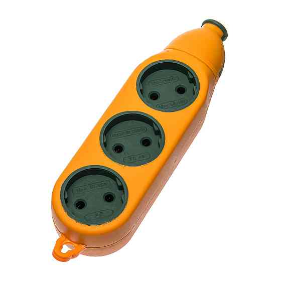 Колодка под удлинитель ADVANCED на 6 гнезд, двусторонняя 16А-220V Днепр