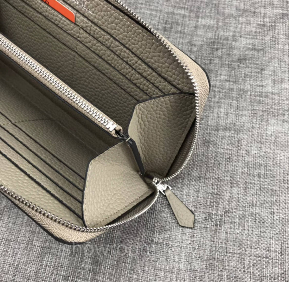 Жіночий шкіряний гаманець на блискавці H (506) кольору тауп Київ - фото 6