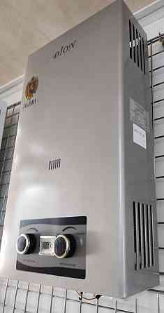 Газова колонка димохідна DION JSD 10 сіра проточний газовий водонагрівач 10 л/хв розпал від батарейок Київ