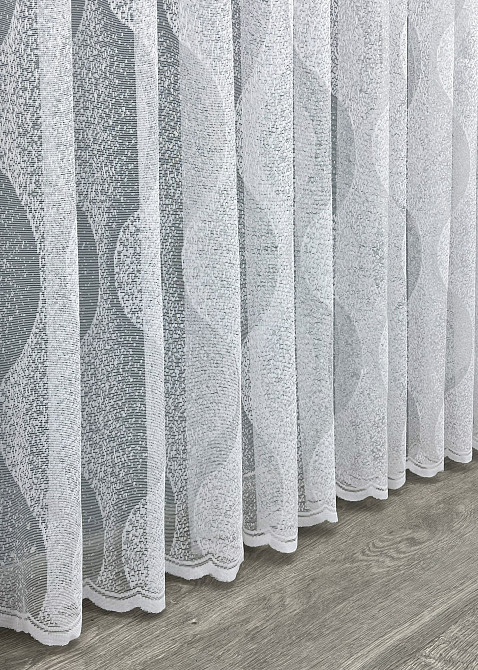 Тюль жакард колір білий 1991т Київ - фото 6