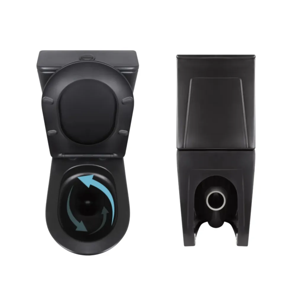 Акционный набор: Унитаз напольный Robin Ultra Quiet QT13226083AMB 660x360x855 Black + Биде напольное Robin QT13442141CMB Киев - изображение 13