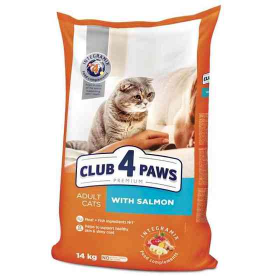 Club 4 Paws (Полуб 4 Лапи) Premium Adult Cat Salmon сухий корм із лососем для дорослих котів Запоріжжя