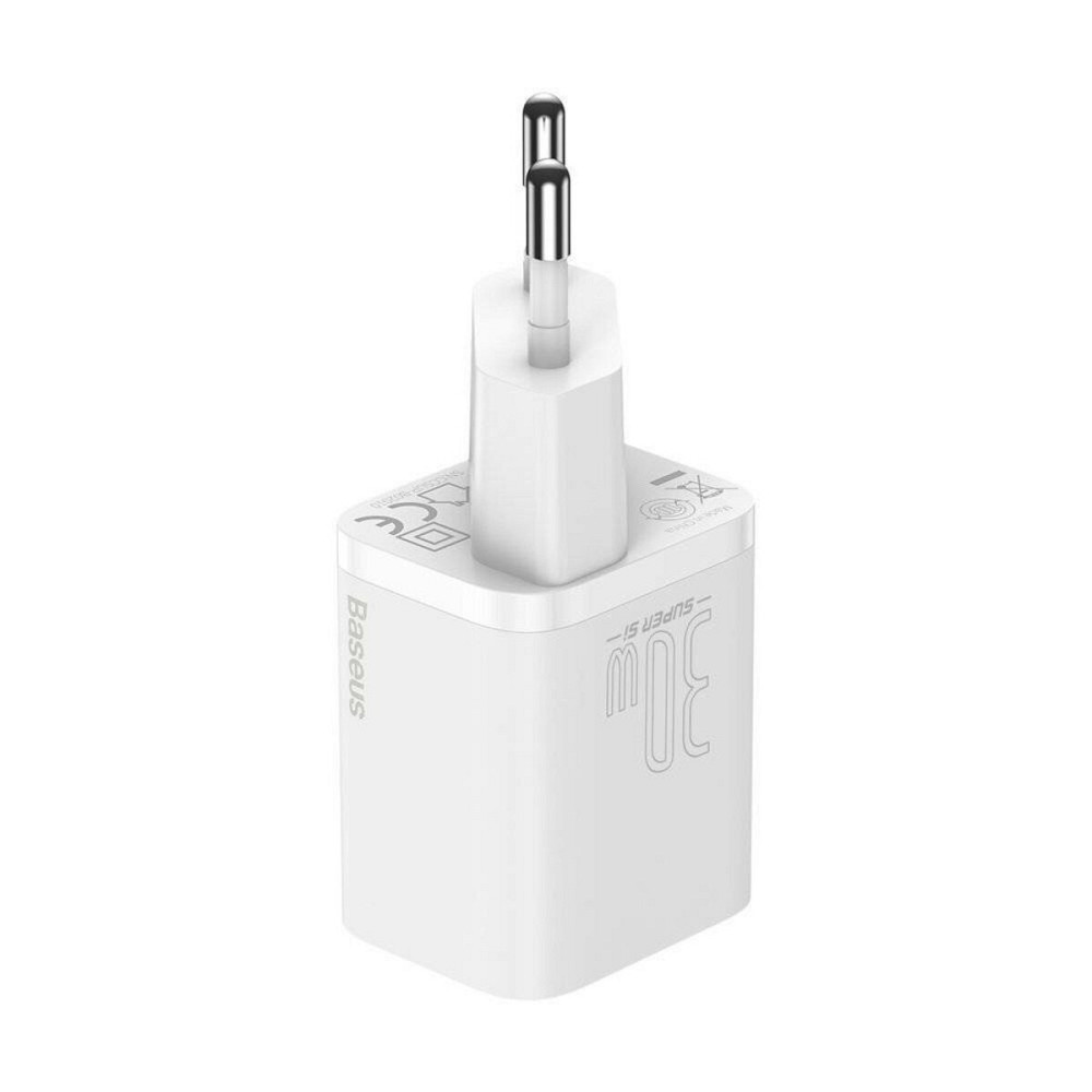 Мережевий зарядний пристрій Baseus Super Si quick charger IC 30W EU White Київ - фото 3