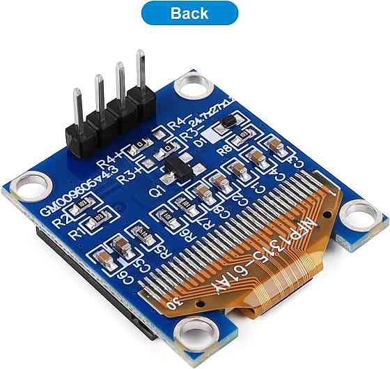 Дисплей OLED SSD1306 I2C 4pin 0.96" 128x64 графічний для Arduino синьо-жовтий Київ