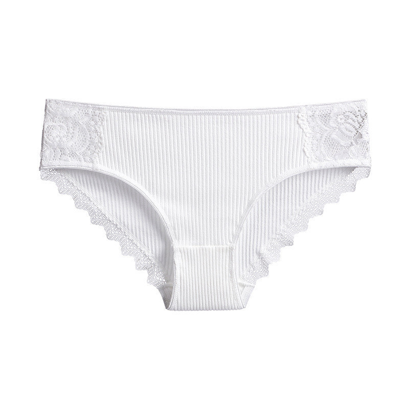 Жіночі труси хлопок набір 3 штуки 42 білий хакі Київ - фото 5