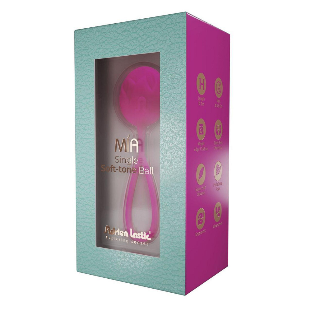 Вагинальные шарики Adrien Lastic Geisha Lastic Balls Mía Magenta (L), диаметр 4 см, масса 42 г Sex Aura Киев - изображение 4