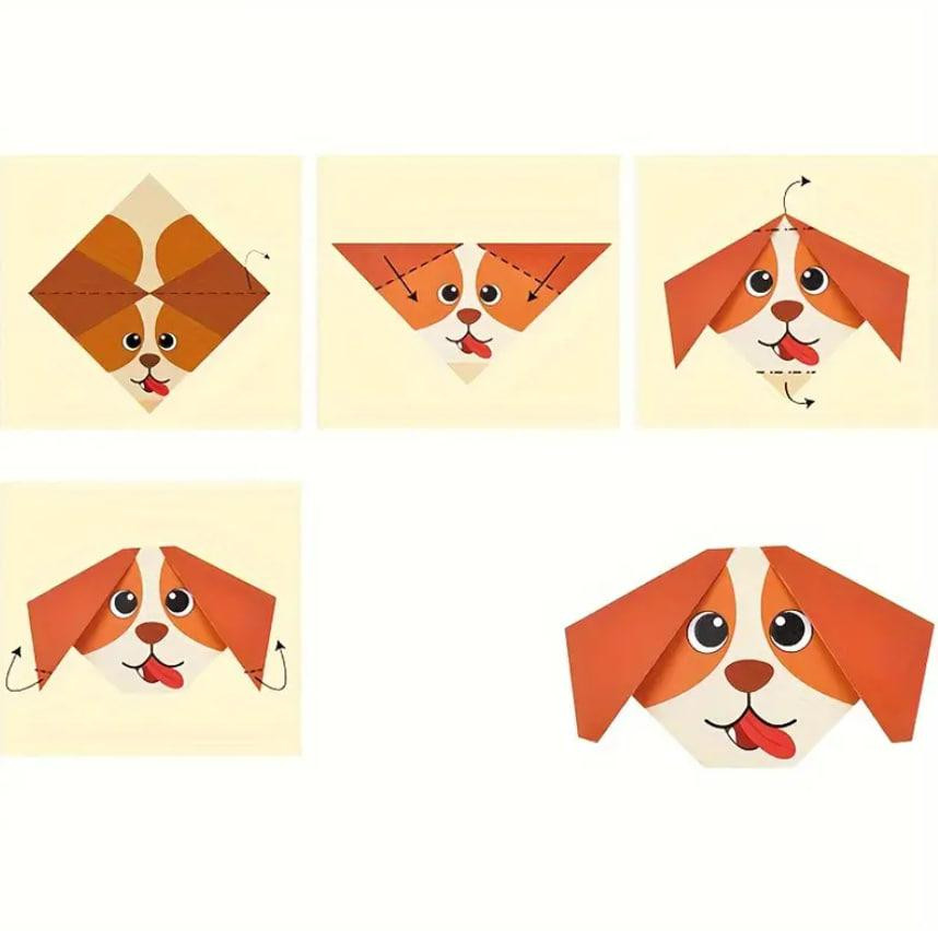 Набор бумаги для оригами с узорами – 54 листа (27 дизайнов) Киев - изображение 3