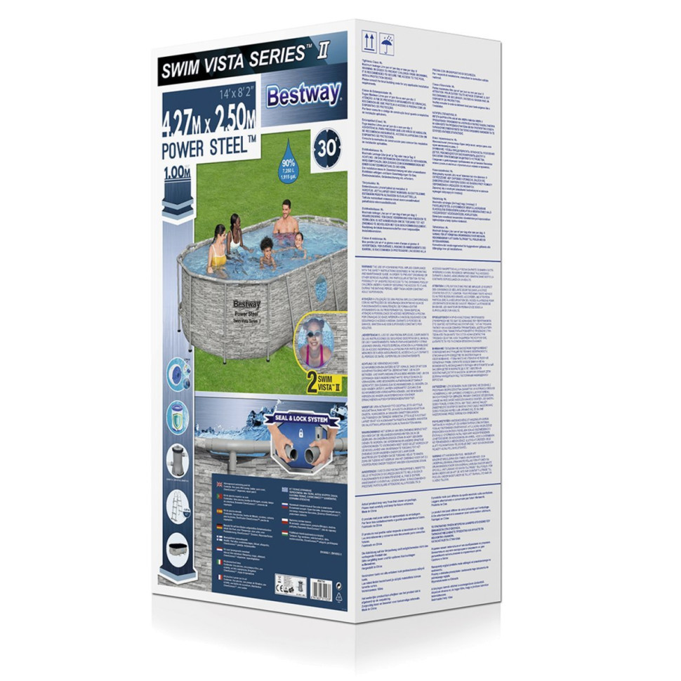 Бассейн каркасный Bestway 56714K (427-250-100 см), 7250 л Винница - изображение 2