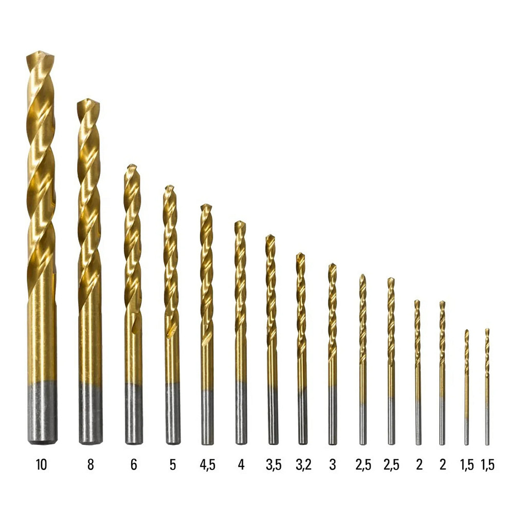 Набор сверл по металлу Trotec 15 pieces HSS Metal Drill Set (6200001131) Винница - изображение 4