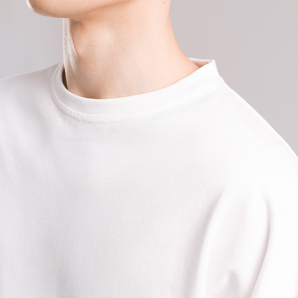 Молочна футболка. Футболка оверсайз чоловіча. Базова футболка Pobedov Nude Київ - фото 3