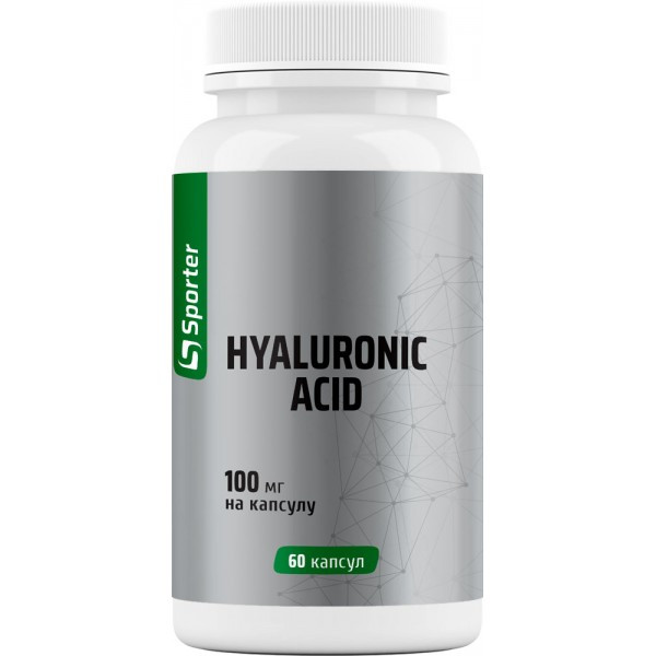 Гиалуроновая кислота Sporter Hyaluronic Acid 100 мг 60 капсул Луцк - изображение 1