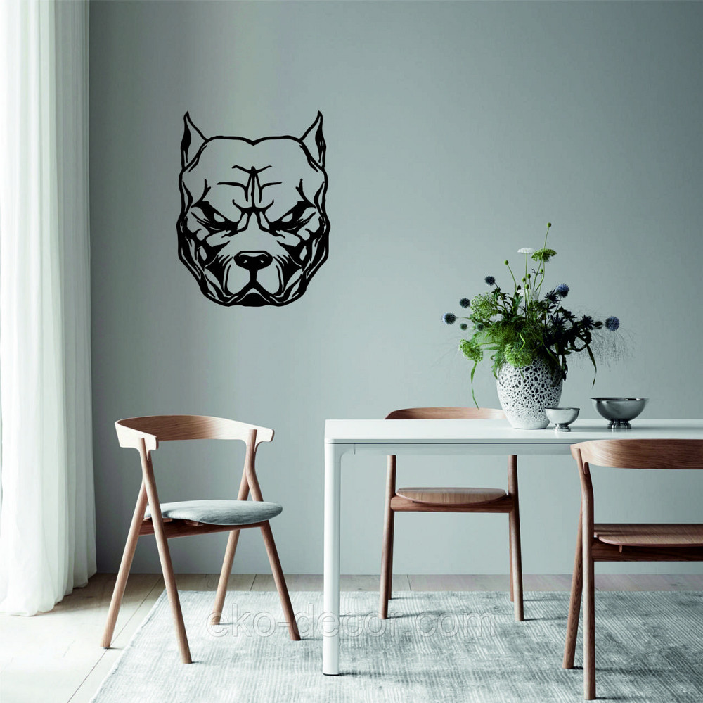 Декоративне настінне Панно «Собака», Декор на стіну 110*86 см, Чорний Київ - фото 4