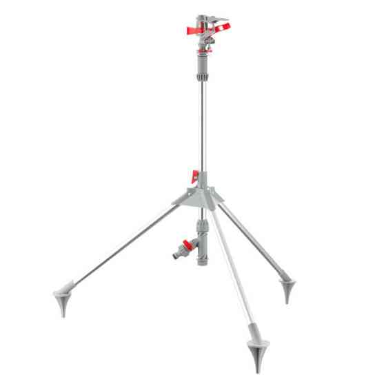 Дощувач пульсаційний на тринозі 68-81 см, з повною або частковою зоною поливу до 16 м, матеріали: ABS, метал INTERTOOL GE-0068 Київ