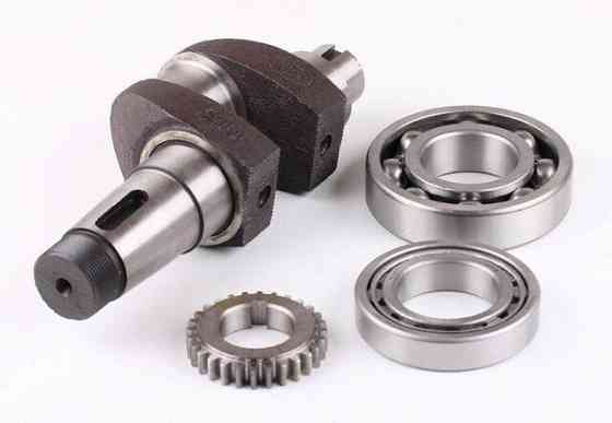 Колінвал у складі під конус на дизельний двигун мотоблок 190N + підшипники 2 шт. + шестерня Мукачево