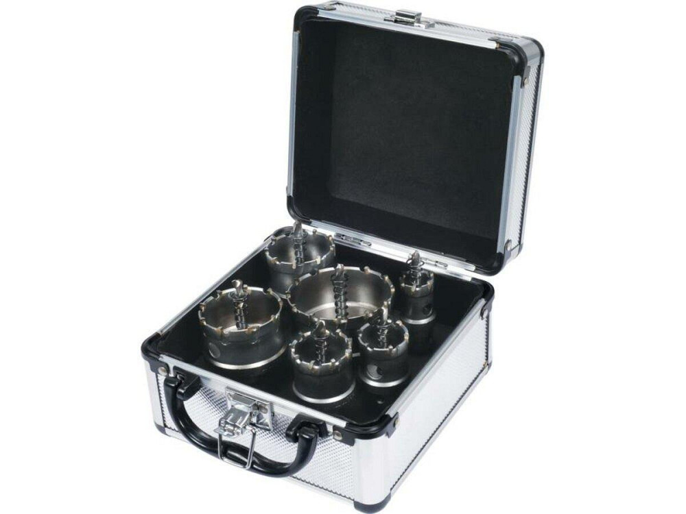 Свердла коронки по металу TCT YATO Ø22-30-35-45-50-65x 103мм, товщ до 25мм, HEXт 3/8