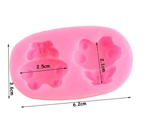 Молд силиконовый Лягушка 62 на 36 мм розовый Киев