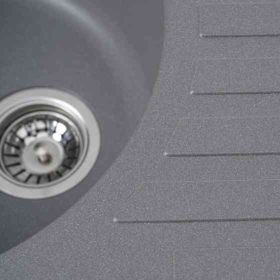 VALESO Гранітна мийка для кухні VALESO LIRA 7750 матова Сірий мусон Коломыя