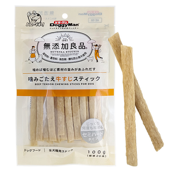 DoggyMan Beef Tendon Sticks ДОГГИМЭН ГОВЯЖЬЕ СУХОЖИЛИЕ жевательное лакомство для собак Киев - изображение 1