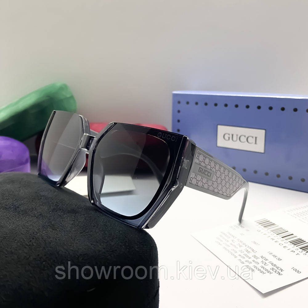 Жіночі сонцезахисні окуляри GG (29160) blue Київ - фото 4