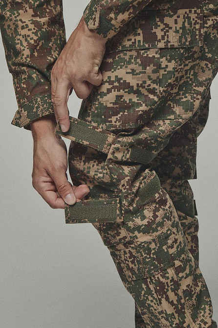 Тактичні літні штани хижак ріп-стоп, бойові польові літні штани з затяжками під колінами Львів - фото 5