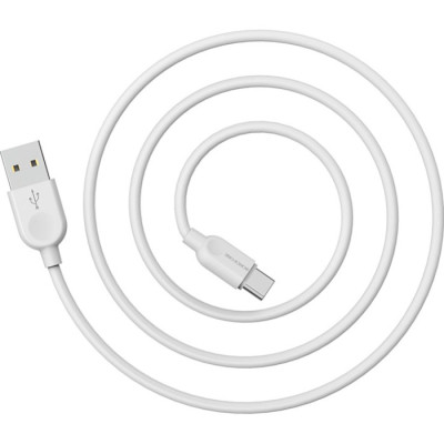 Дата кабель USB 2.0 AM to USB-C 1.0m 2.4A PVC BX14 white BOROFONE (6957531089995) Вінниця - фото 3