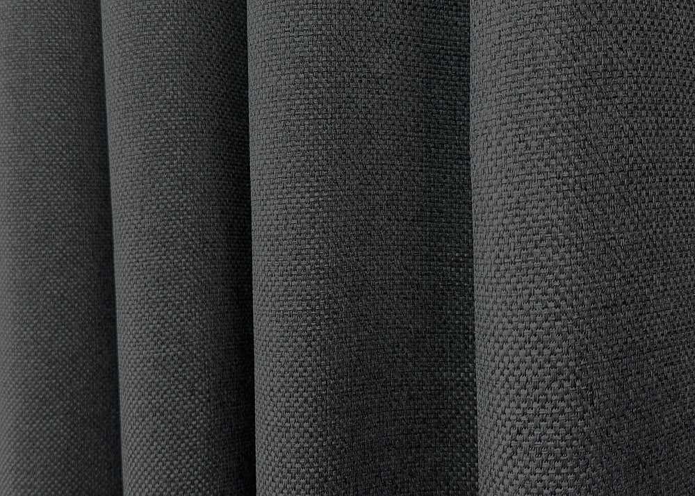 Комплект коротких штор VR-Textil Лен-блекаут № 1221ш Темно-серый 130х170см 2 шт (35-0401) Киев - изображение 6