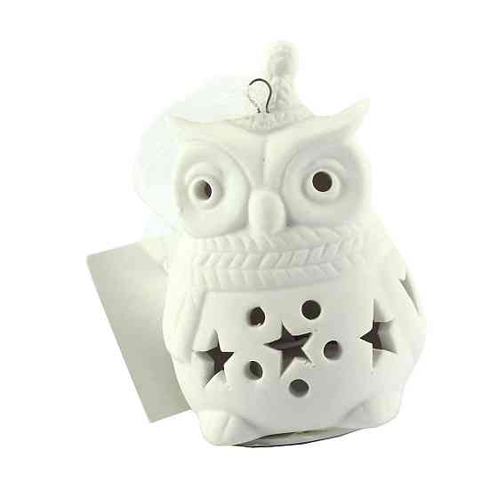 Різдвяна фігурка "Задумлива Сова" з підсвічуванням 8 х 5,5 см Рівне