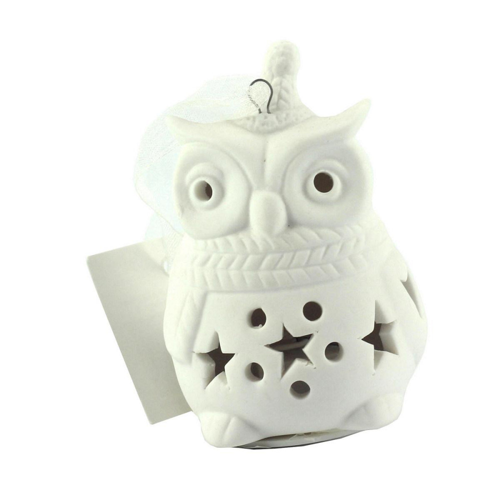 Різдвяна фігурка "Задумлива Сова" з підсвічуванням 8 х 5,5 см Рівне - фото 1