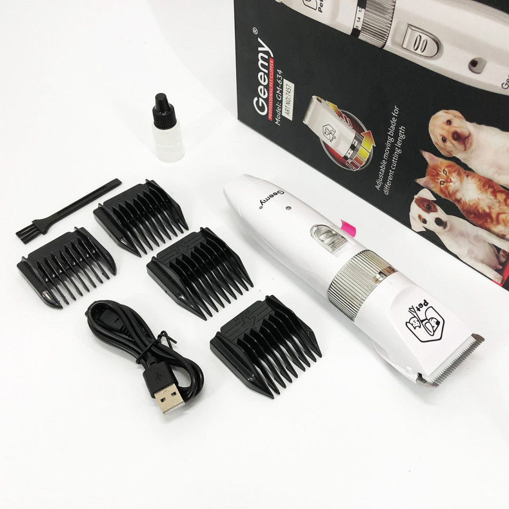 Машинка для стрижки довгошерстих собак Gemei, Машинка для стрижки тварин з регульованою довжиною KR-58 Івано-Франківськ - фото 3