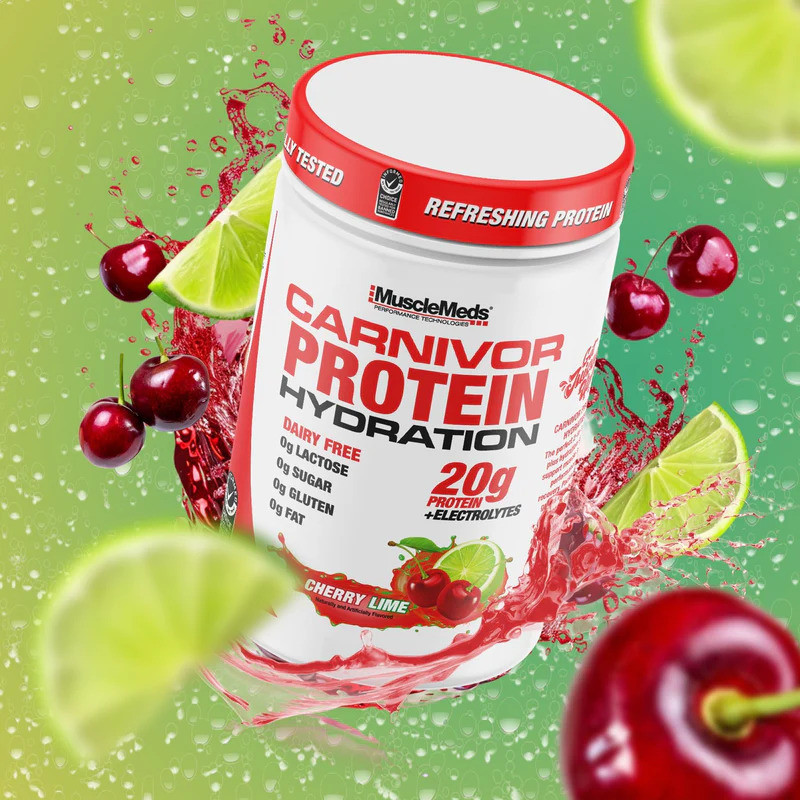 Протеин MuscleMeds Carnivor Protein Hydration 500 g (Cherry Lime) Луцк - изображение 3