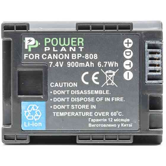 Аккумулятор к фото/видео PowerPlant Canon BP-808 Chip (DV00DV1260) Винница