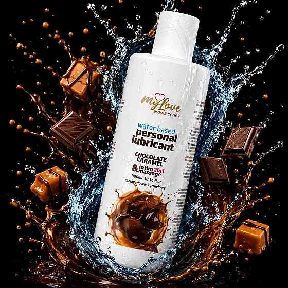 2в1 лубрикант та масажний гель - MyLove Aroma Series Intim&Massage Chocolate Caramel, 300 мл Sex Aura Київ