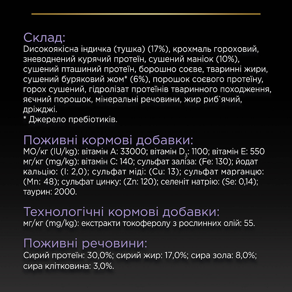 Сухий корм PRO PLAN Small&Mini Adult 1+ Sensitive Digestion для дорослих собак дрібних порід, з чутливим травленням, беззерновий, з індичкою, 2,5  Київ - фото 9