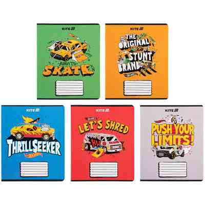 Зошит Kite Hot Wheels, 18 аркушів, клітинка (HW25-236) Вінниця