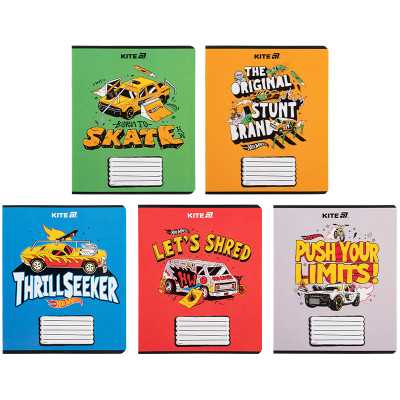 Зошит Kite Hot Wheels, 18 аркушів, клітинка (HW25-236) Вінниця - фото 1