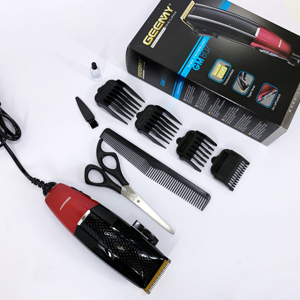 Машинка для стрижки посіченого волосся Gemei GM-807, Машинка для стрижки волосся з мотором EJ-88 Львів - фото 9