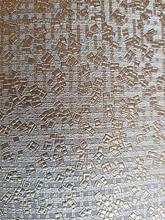 Обои Marburg Tango 58849 лофт геометрия маленькие квадраты золотистые на коричневом 10.05 х 0.70 м. Киев