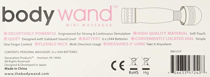 Мини-массажер вибратор Bodywand, розовый Днепр - изображение 4