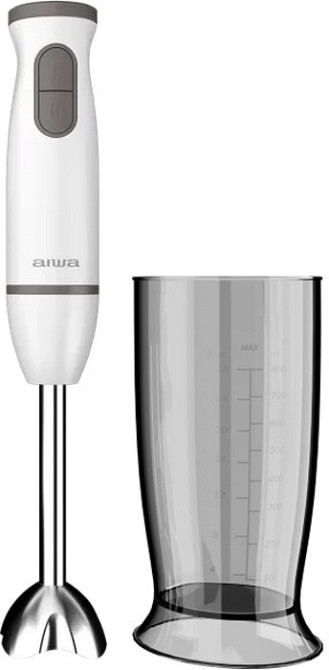 Блендер AIWA ABL-800 Kenkiri ручний/ 600Вт/ 2 швидк./ TURBO/ чаша для змішування 500мл/ білий Вінниця - фото 1